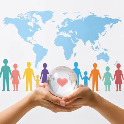 Hands Holding Globe for Global Outreach