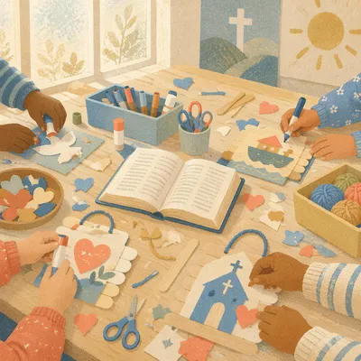 Kids Church Craft Table for VBS