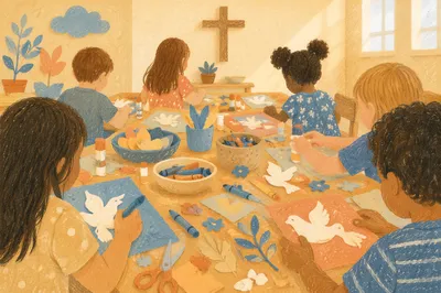 Vacation Bible School Craft Table Activity