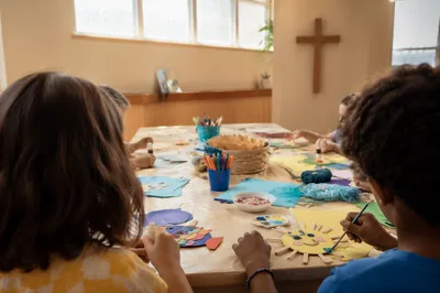 Vacation Bible School Craft Activity at Church