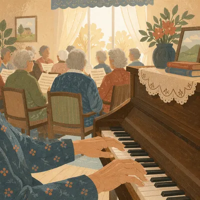 Elderly Hymn Singing in Nursing Home