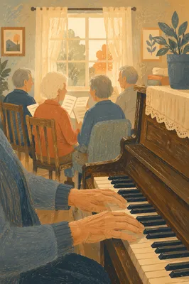 Elderly Hymn Singing in Nursing Home