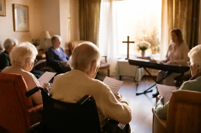 Hymn Gathering at a Nursing Home