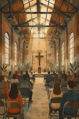 Industrial Warehouse Church Worship Interior