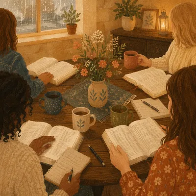 Women’s Bible Study with Coffee and Wildflowers
