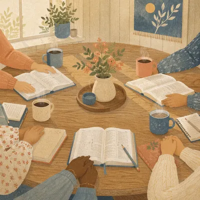Women's Bible Study Coffee Fellowship Table