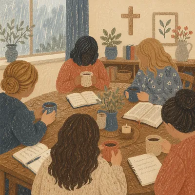 Rainy Morning Women’s Bible Study with Coffee