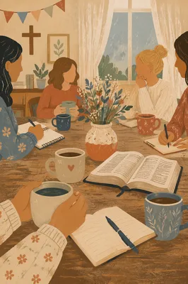 Cozy Women Bible Study Coffee Gathering
