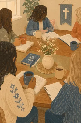 Women's Bible Study Coffee Fellowship Table