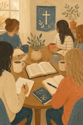 Women Bible Study Coffee Fellowship Table