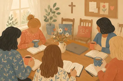 Women’s Bible Study Coffee Fellowship Scene