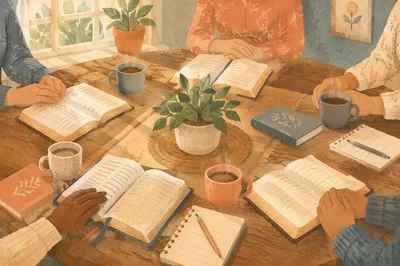 Women's Bible Study Coffee Fellowship Table