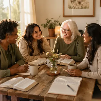 Women Bible Study Group Over Coffee