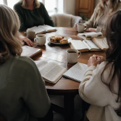 Women’s Bible Study Around Coffee Table
