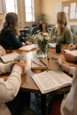 Cozy Women Bible Study with Coffee