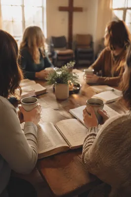 Women's Bible Study with Coffee and Morning Light