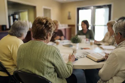 Older Women Bible Study with Coffee