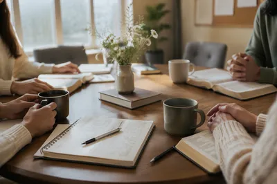 Women's Bible Study Coffee Fellowship Table