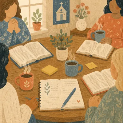 Womens Bible Study with Coffee and Journals