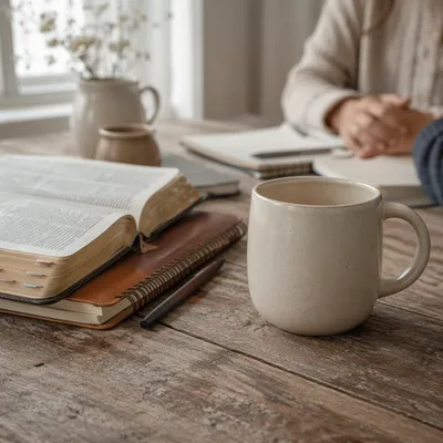 Womens Bible Study Coffee and Journals