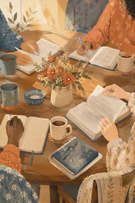 Womens Bible Study Coffee and Journals
