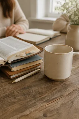 Womens Bible Study Coffee and Journals