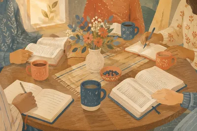 Womens Bible Study Coffee and Journals