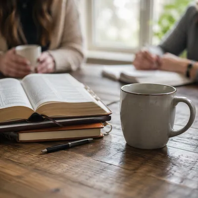 Womens Bible Study Coffee and Journals