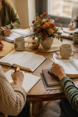 Womens Bible Study with Coffee and Journals