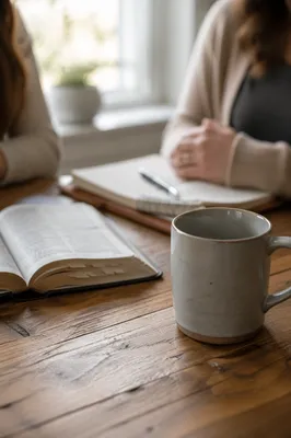 Womens Bible Study Coffee and Journals
