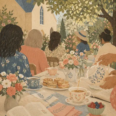 Womens Ministry Tea Fellowship Garden Gathering