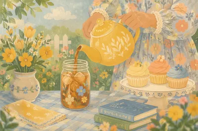 Womens Ministry Garden Tea Fellowship Table