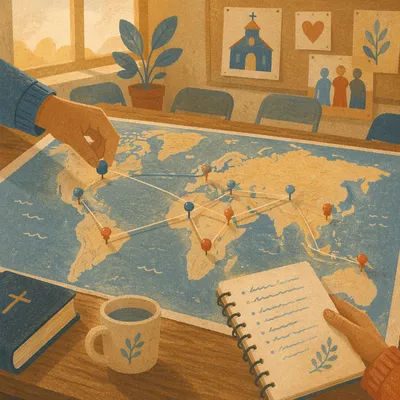 Mission Field Planning on World Map