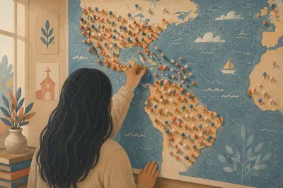 World Map Pins for Mission Planning
