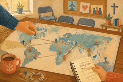 World Map Pins for Mission Planning