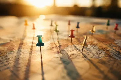 Mission Field Pins on World Map