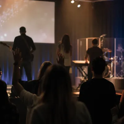 Intimate Church Worship Band on Stage
