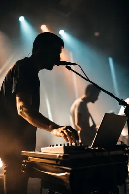 Modern Church Worship Band on Dim Stage