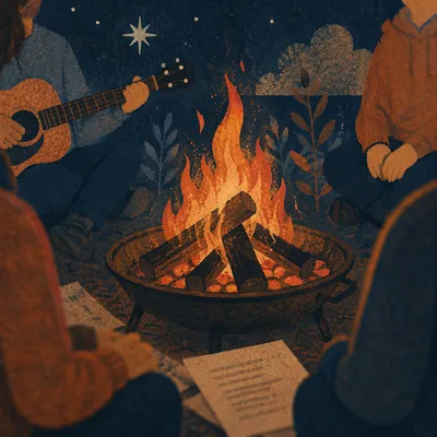 Youth Group Campfire Worship Night