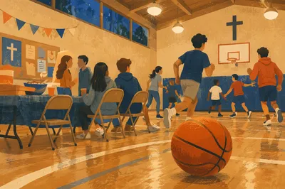 Youth Group Game Night Church Gym