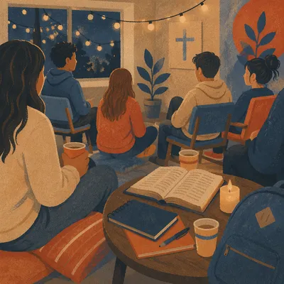 Teen Youth Group Fellowship After Sunset