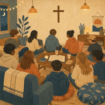 Warm Youth Group Fellowship at Church