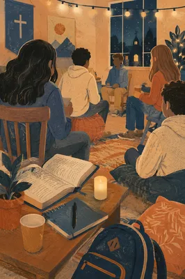 Youth Group Fellowship in Warm Church Hall