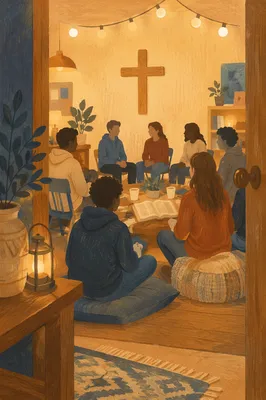 Youth Group Fellowship in Warm Church Hall