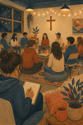 Teen Youth Group Fellowship After Sunset