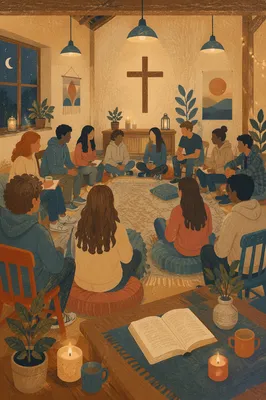 Warm Church Youth Group Fellowship Gathering
