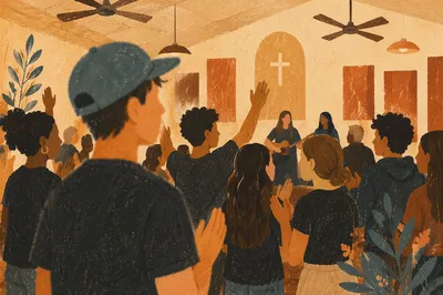 Youth Worship Gathering in Church Hall
