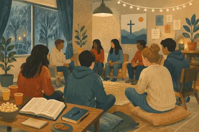 Rainy Evening Youth Group Fellowship