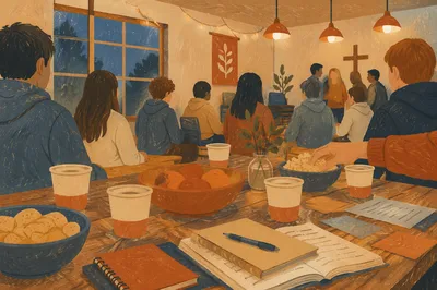 Teen Youth Group Fellowship After Church