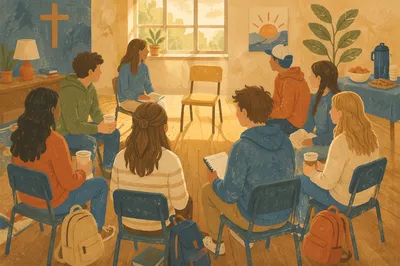 Youth Group Fellowship After Church Service